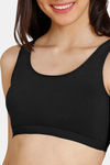 Zivame Girls Double Layered Non Wired Full Coverage Slip-on Beginner Bra (Pack of 2) - Multicolor — thumbnail 4
